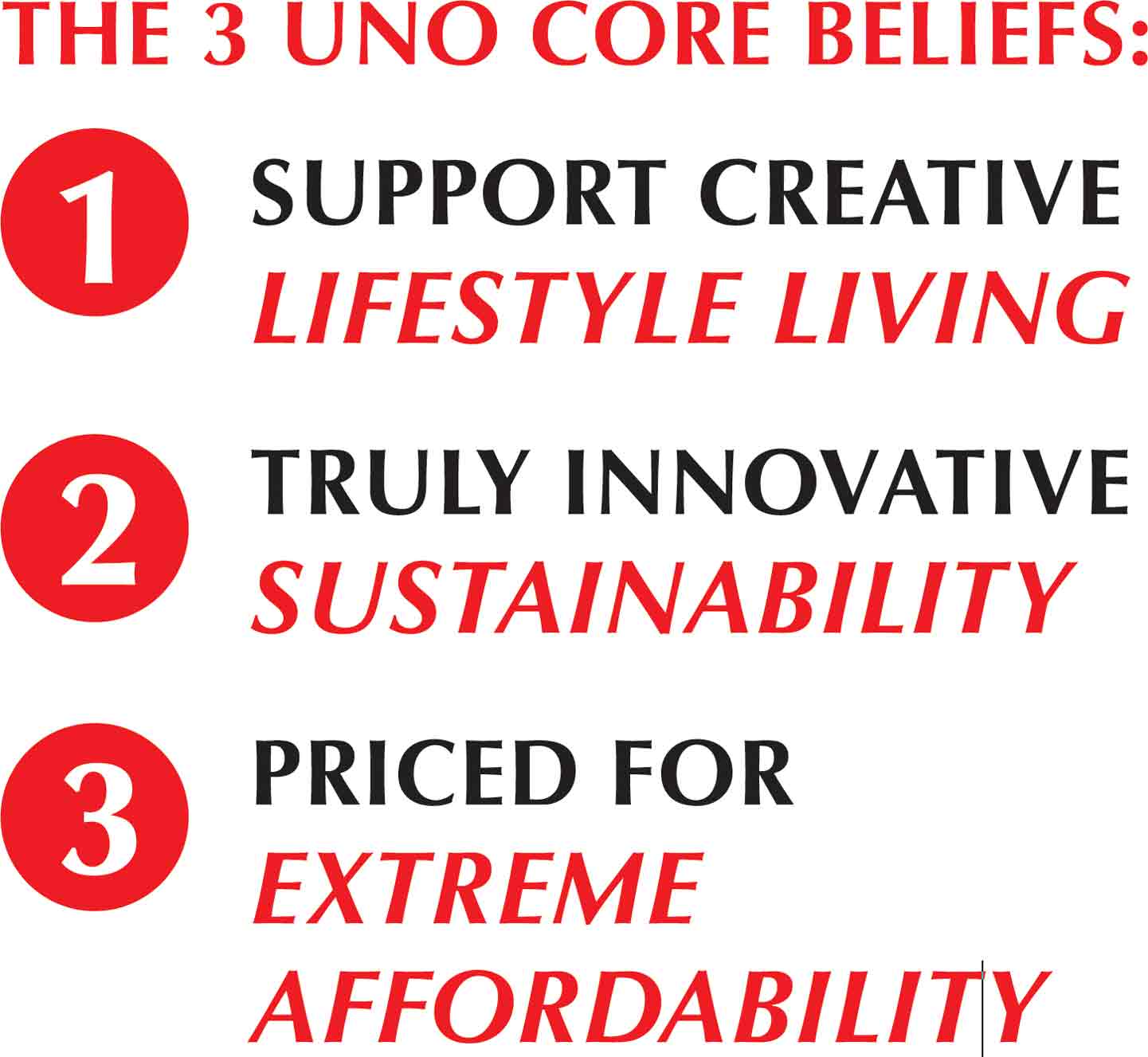 uno core beliefs